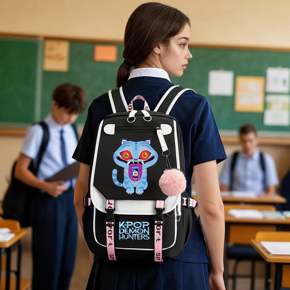 K-Pop Demon Hunters School Backpack for Students & Teens
