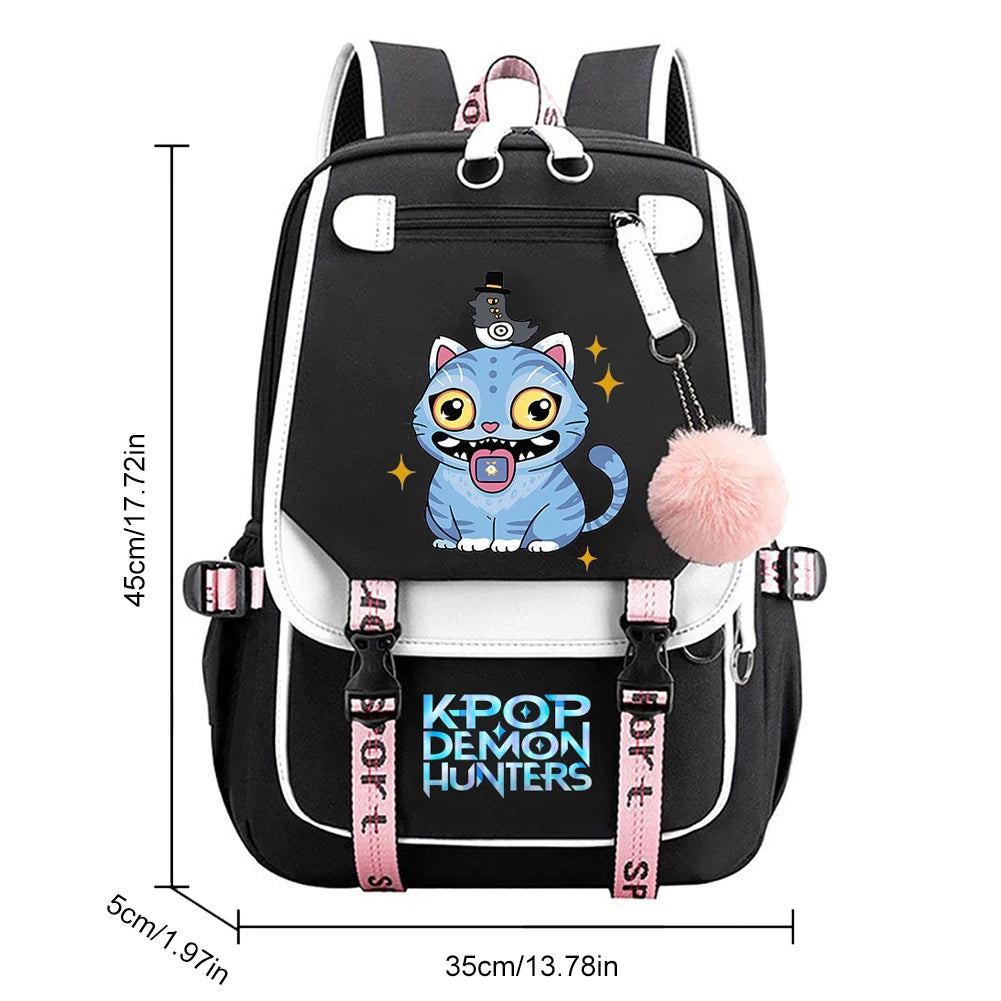 K-Pop Demon Hunters School Backpack for Students & Teens