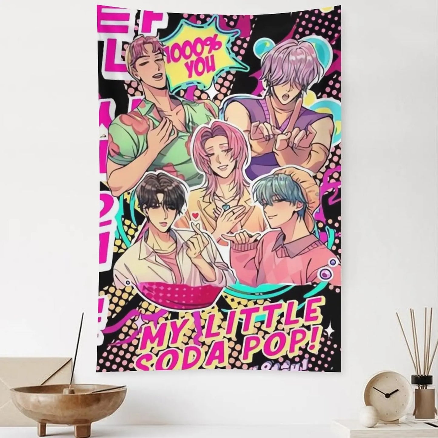 Saja Boys Tapestry for Room Decoration - XL Size (40x60 in