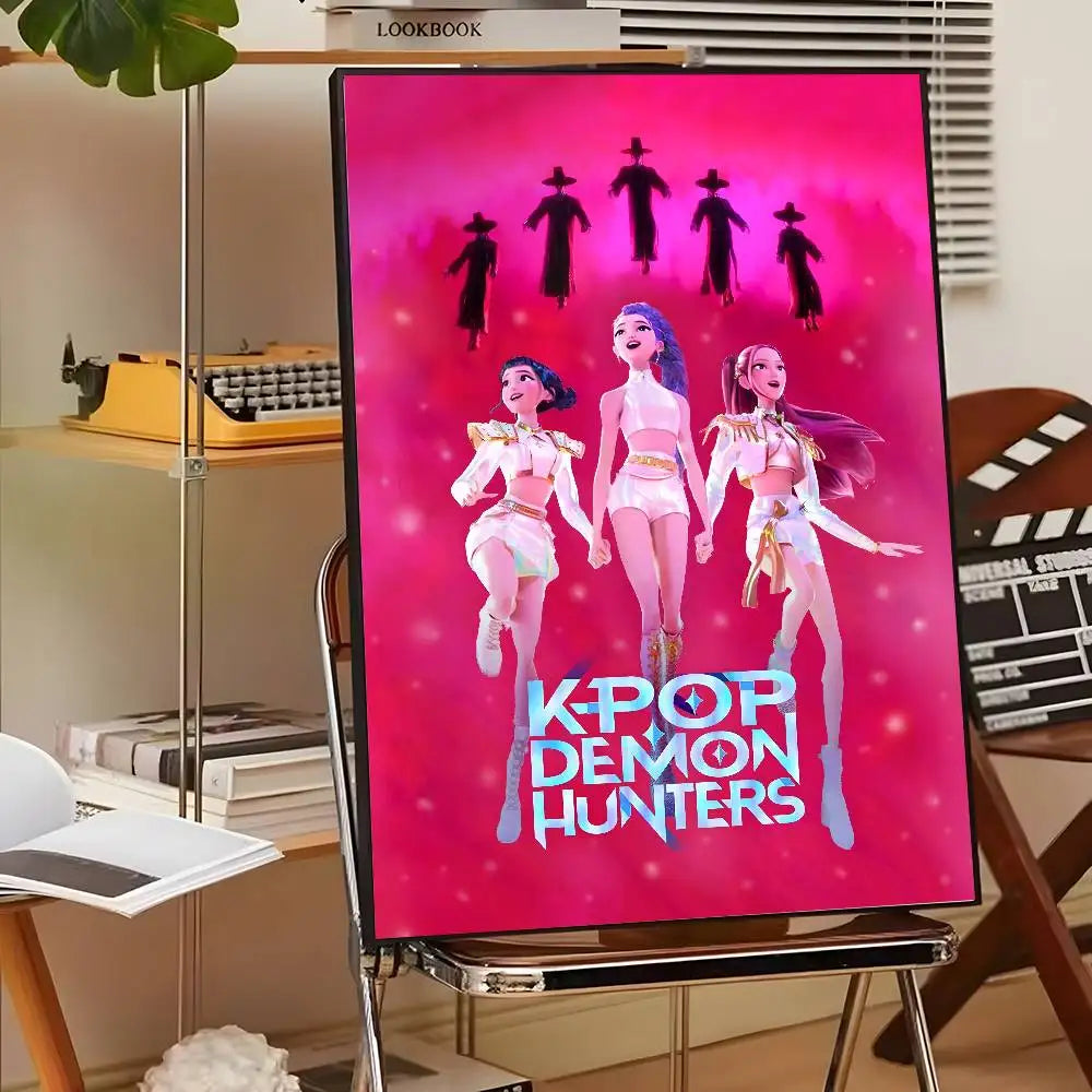 HD Printed K-Pop Demon Hunter Movie Poster Canvas (Modern Wall Art)