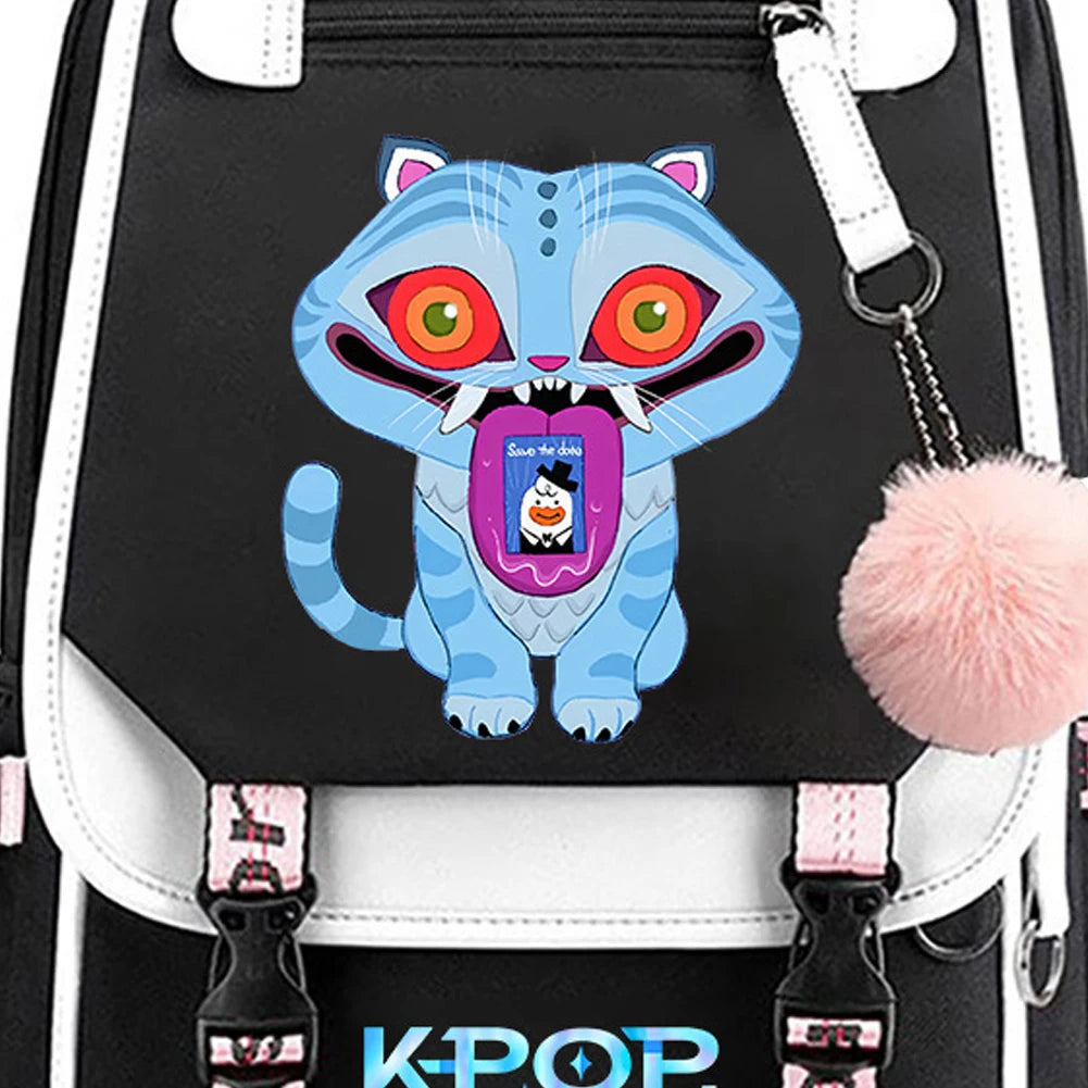 K-Pop Demon Hunters School Backpack for Students & Teens