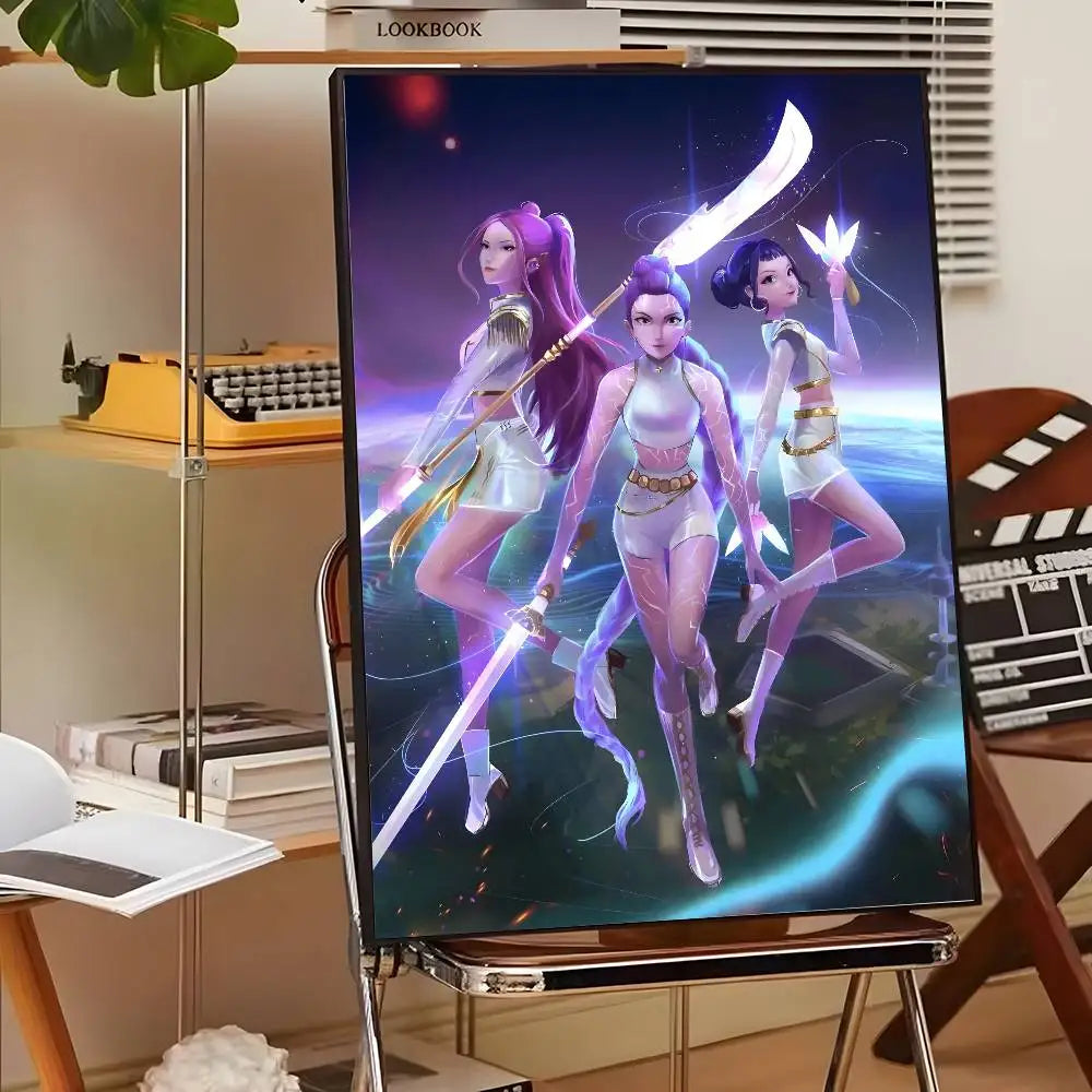 HD Printed K-Pop Demon Hunter Movie Poster Canvas (Modern Wall Art)