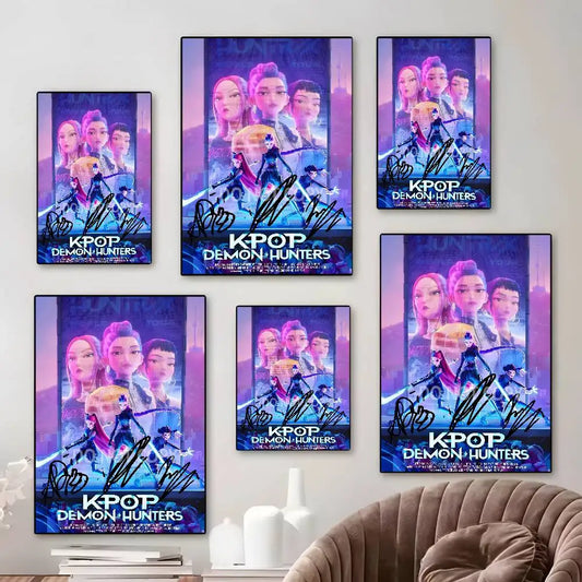 HD Printed K-Pop Demon Hunter Movie Poster Canvas (Modern Wall Art)