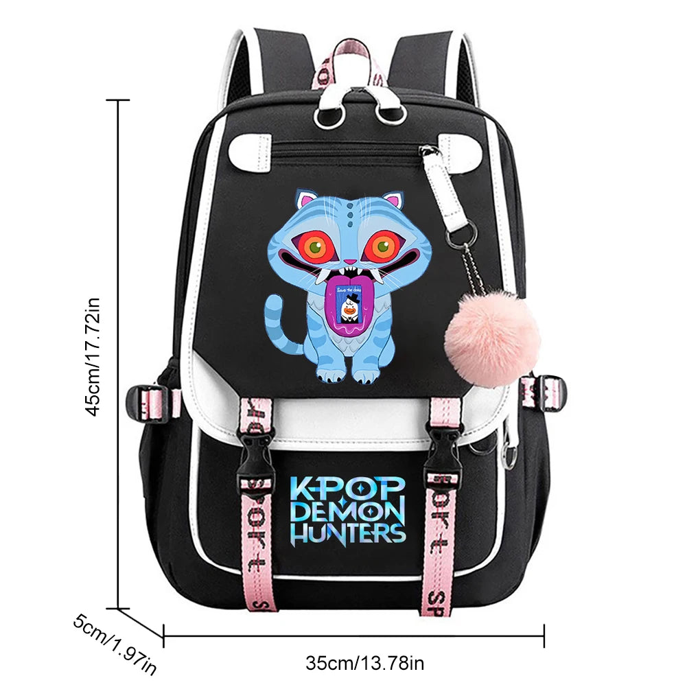 K-Pop Demon Hunters School Backpack for Students & Teens