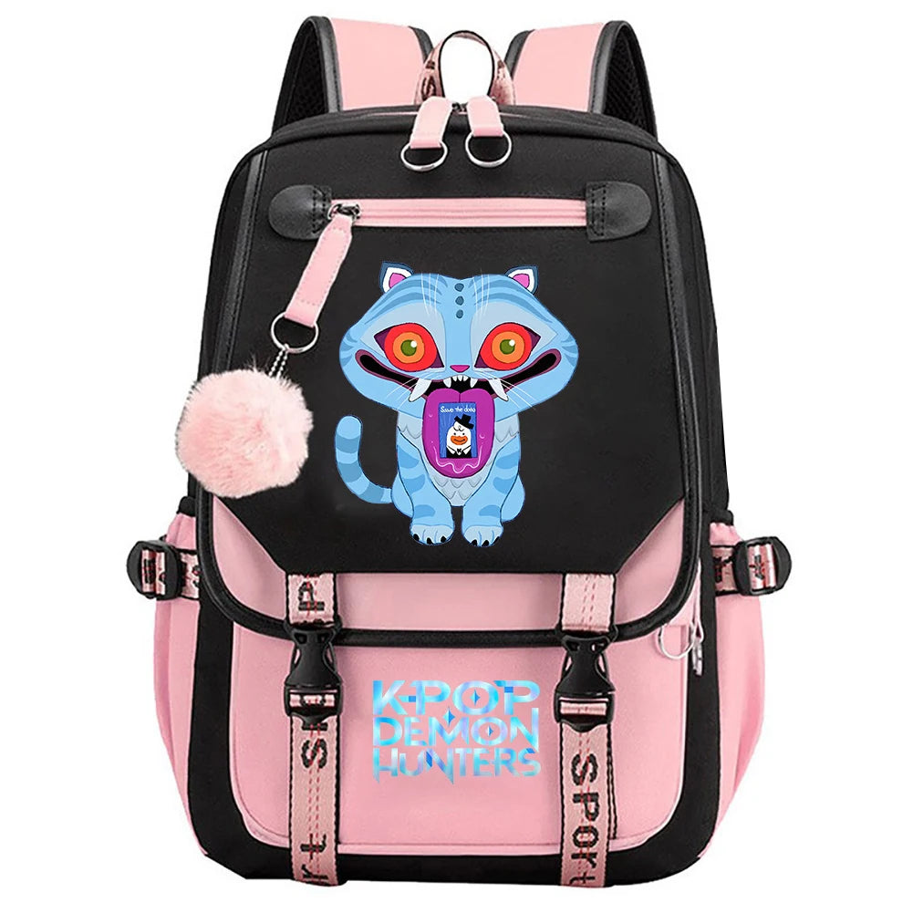 K-Pop Demon Hunters School Backpack for Students & Teens