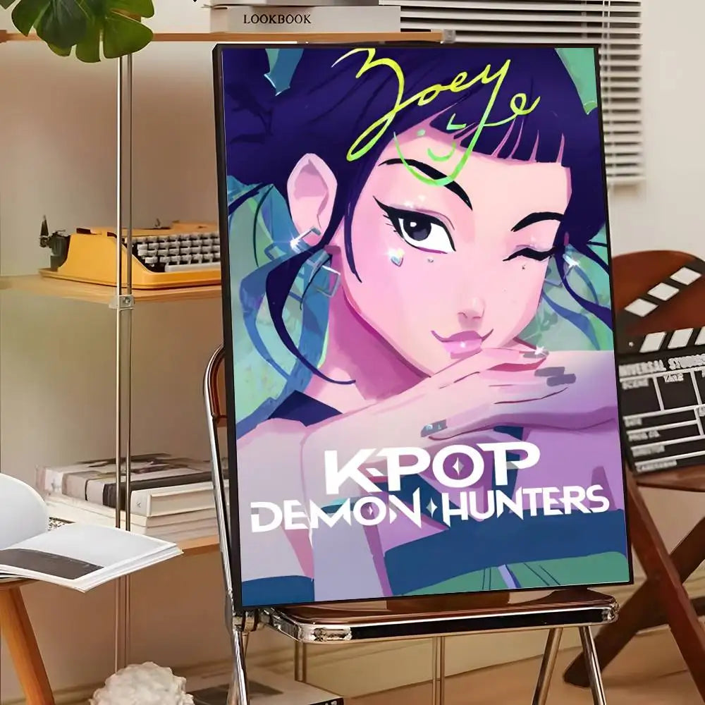 HD Printed K-Pop Demon Hunter Movie Poster Canvas (Modern Wall Art)