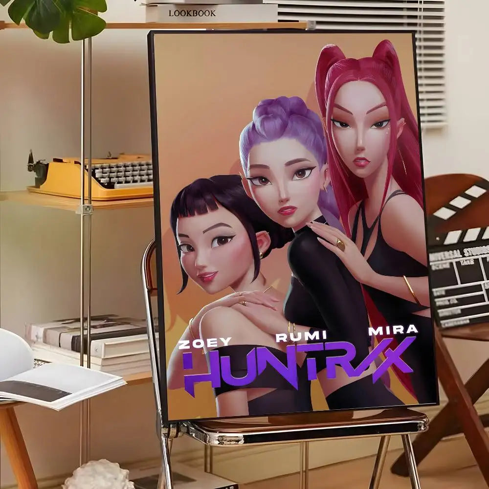 HD Printed K-Pop Demon Hunter Movie Poster Canvas (Modern Wall Art)