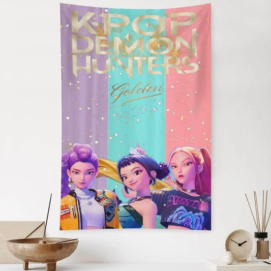 Huntrix Tapestry for Room Decoration - XL Size (40x60 in)