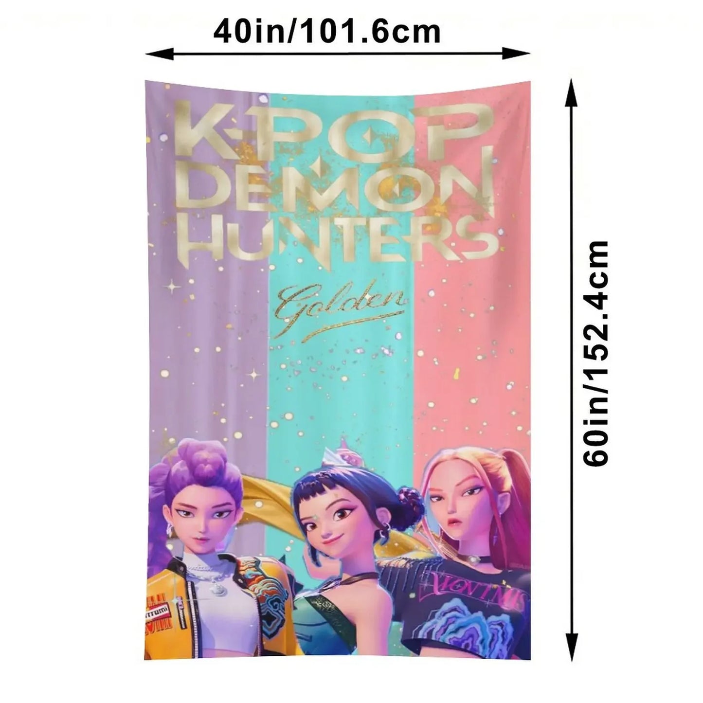 Huntrix Tapestry for Room Decoration - XL Size (40x60 in)