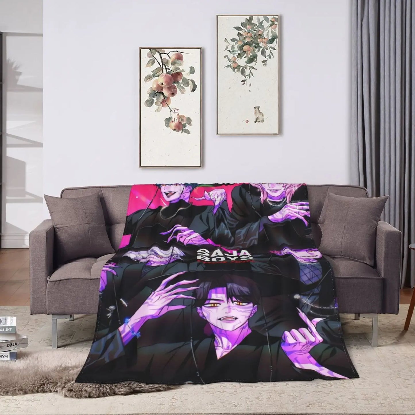K-pop Demon Hunter Lightweight Flannel Blanket
