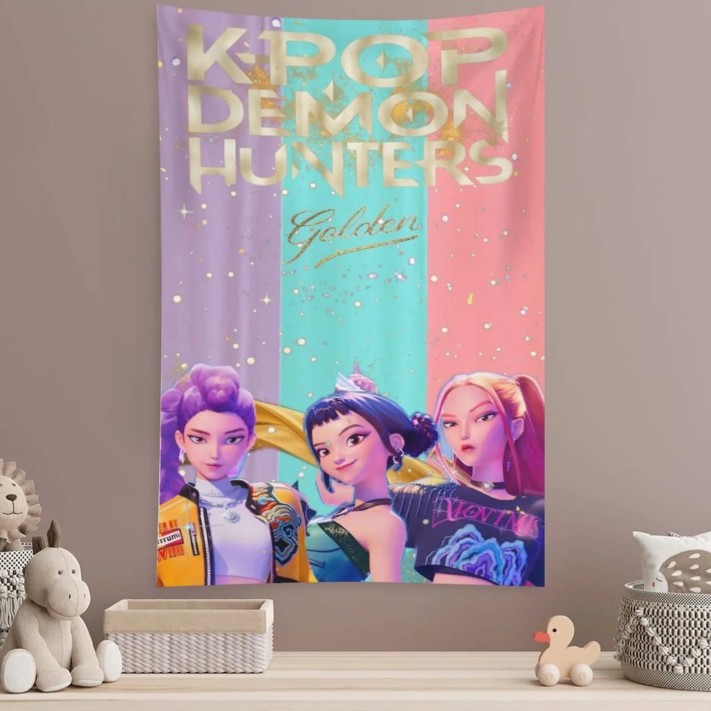 Huntrix Tapestry for Room Decoration - XL Size (40x60 in)