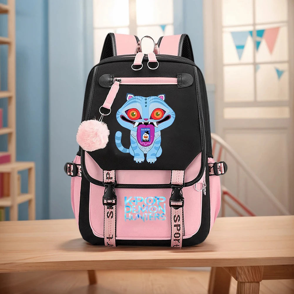 K-Pop Demon Hunters School Backpack for Students & Teens