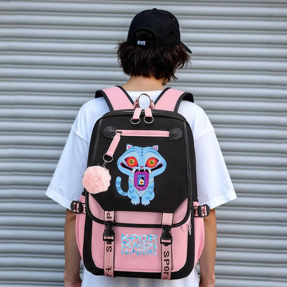 K-Pop Demon Hunters School Backpack for Students & Teens