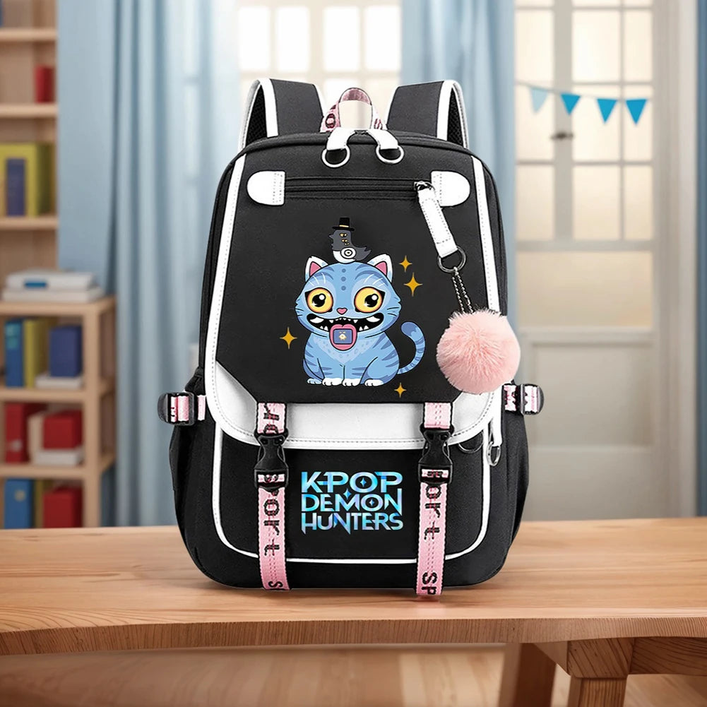 K-Pop Demon Hunters School Backpack for Students & Teens