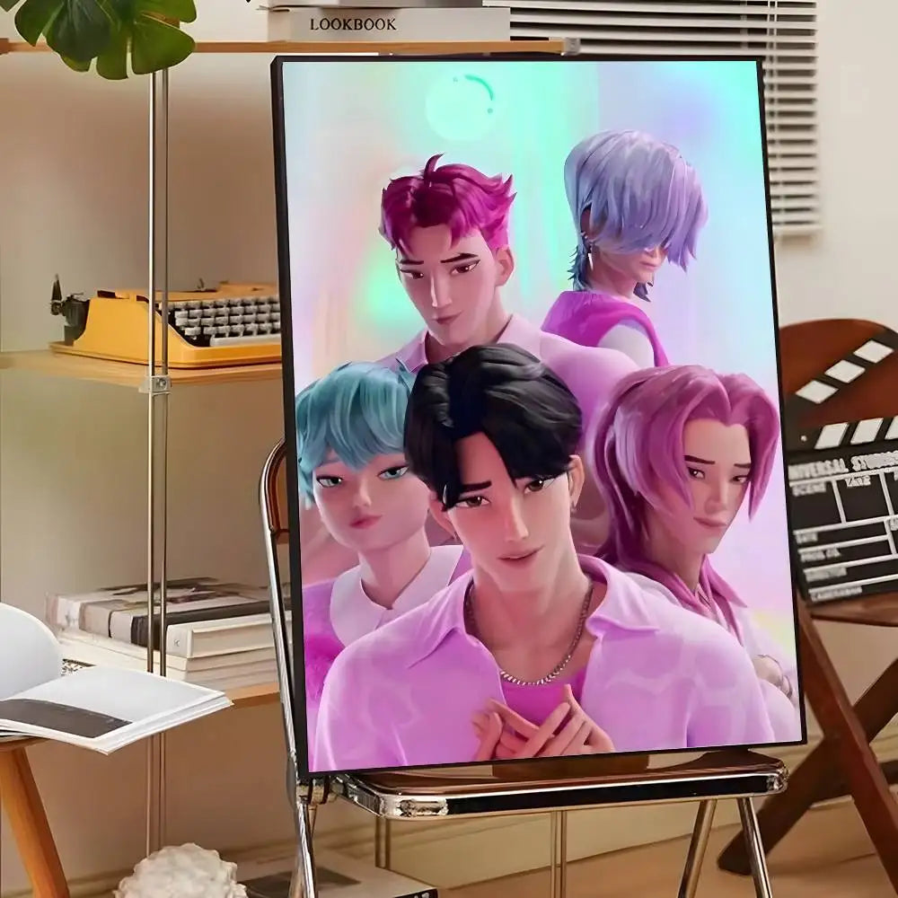HD Printed K-Pop Demon Hunter Movie Poster Canvas (Modern Wall Art)