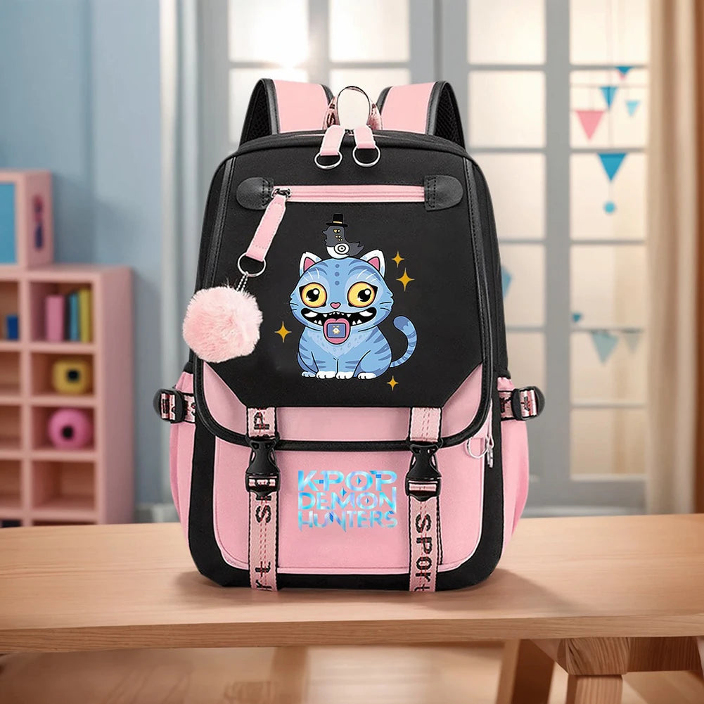 K-Pop Demon Hunters School Backpack for Students & Teens