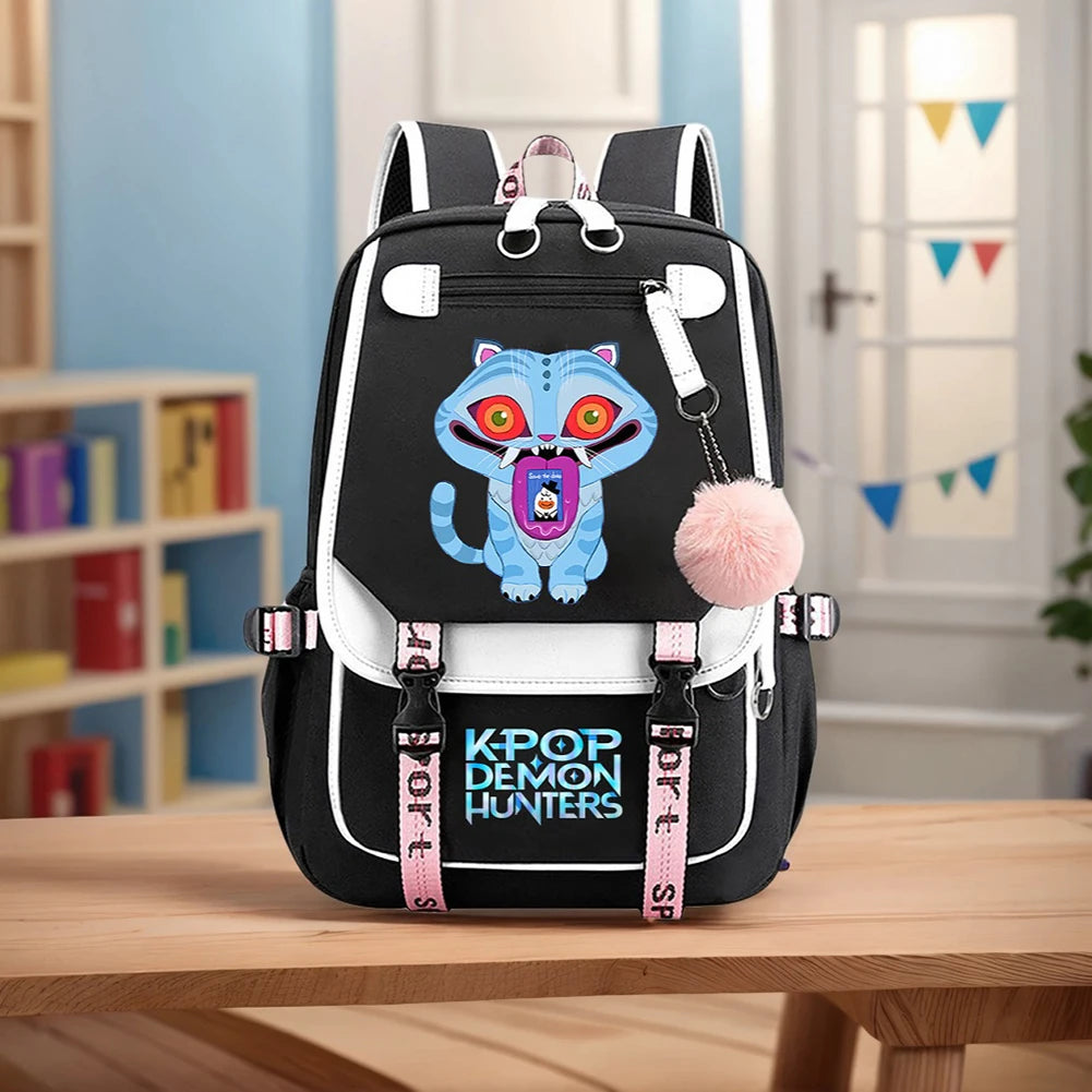K-Pop Demon Hunters School Backpack for Students & Teens
