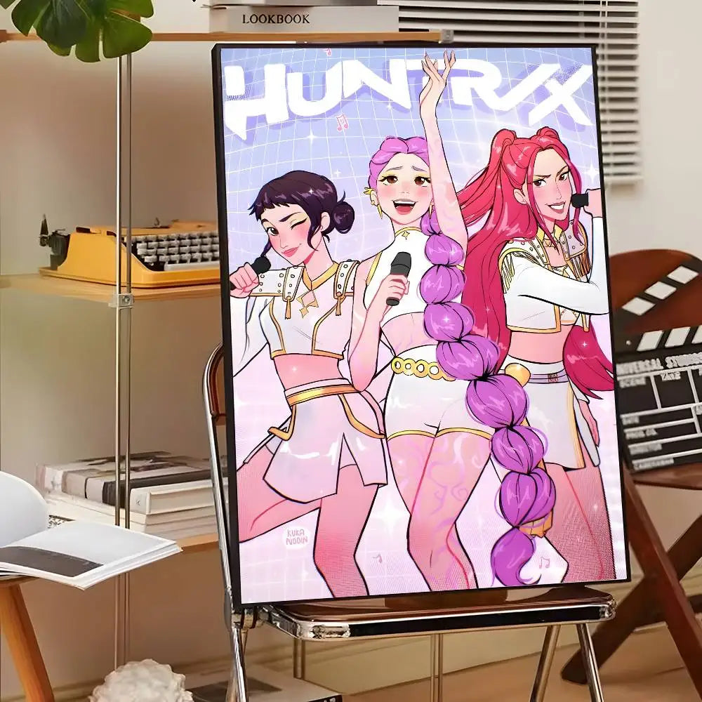 HD Printed K-Pop Demon Hunter Movie Poster Canvas (Modern Wall Art)