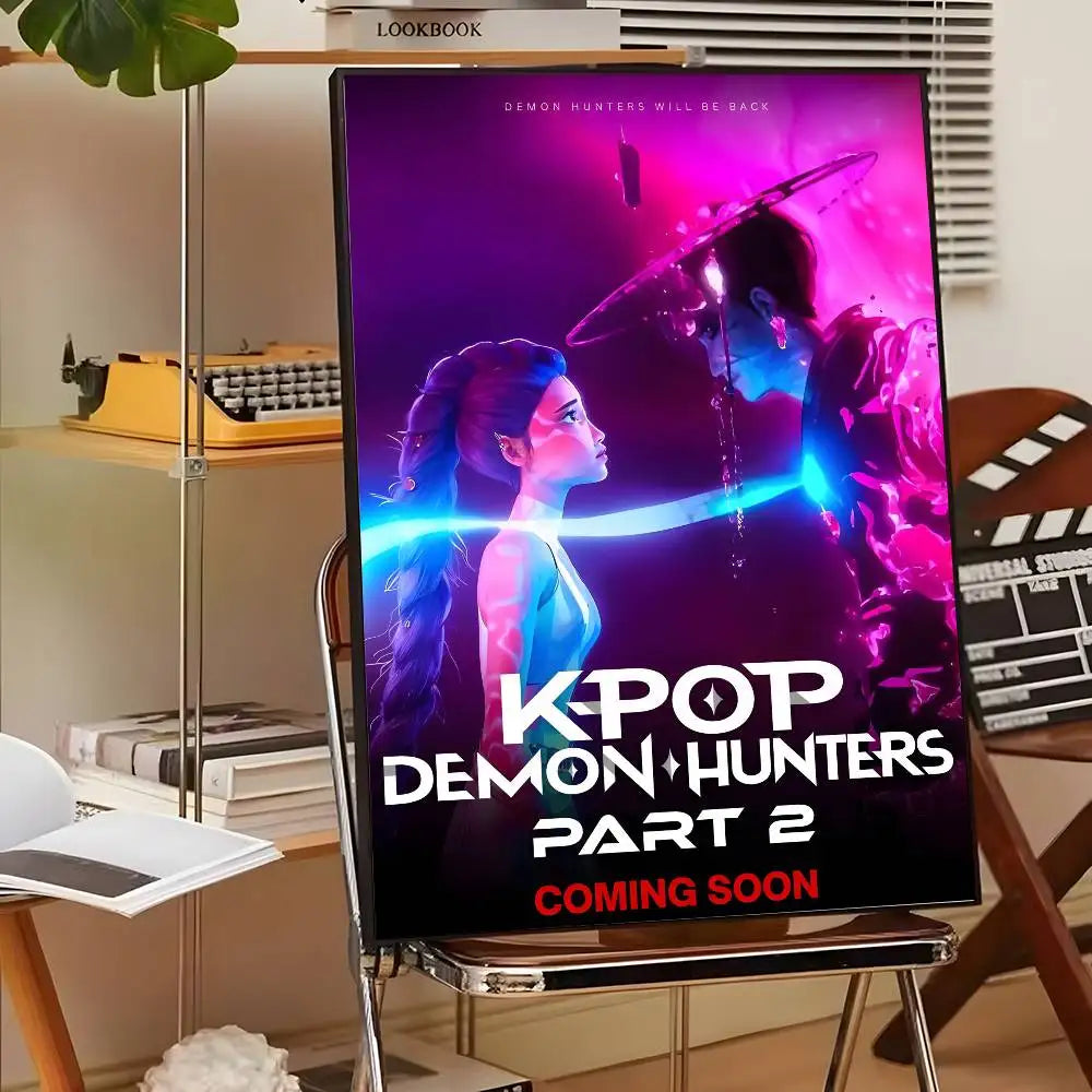 HD Printed K-Pop Demon Hunter Movie Poster Canvas (Modern Wall Art)