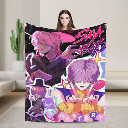 Saja Boys K-Pop Demon Hunters Lightweight Flannel Blanket
