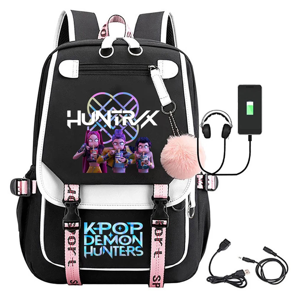 K-Pop Demon Hunters School Backpack for Students & Teens