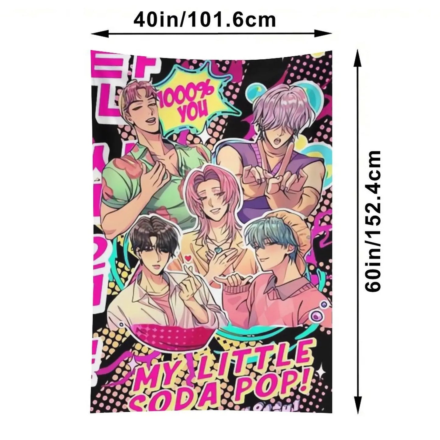 Saja Boys Tapestry for Room Decoration - XL Size (40x60 in