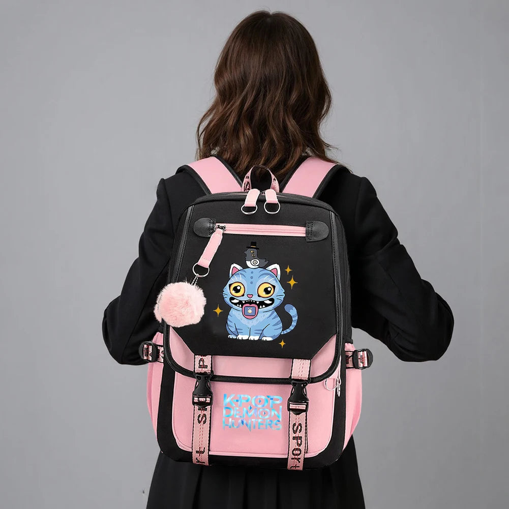 K-Pop Demon Hunters School Backpack for Students & Teens