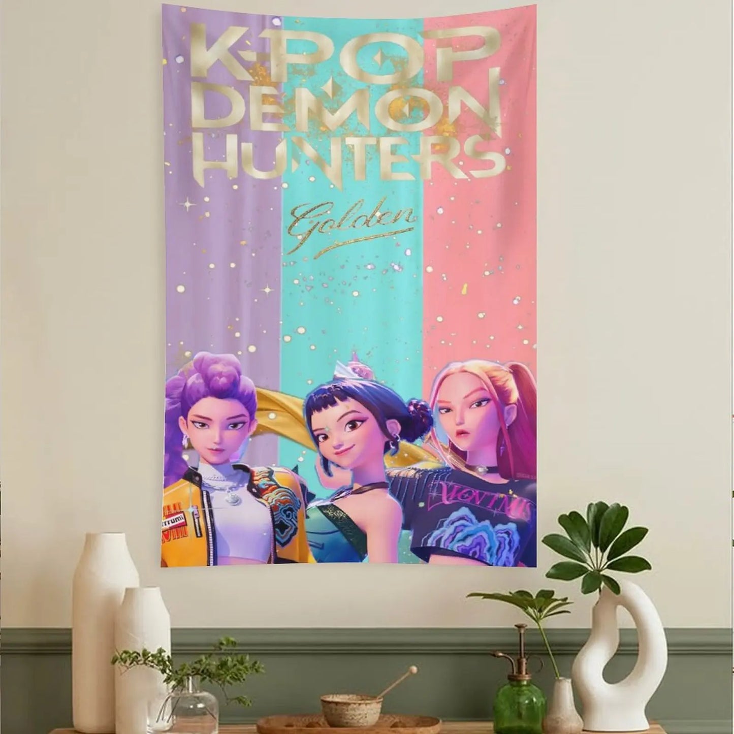 Huntrix Tapestry for Room Decoration - XL Size (40x60 in)