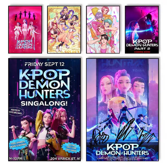 HD Printed K-Pop Demon Hunter Movie Poster Canvas (Modern Wall Art)