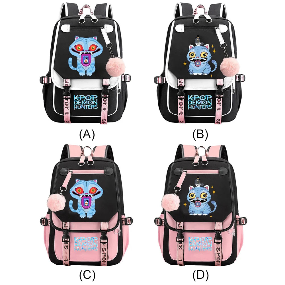 K-Pop Demon Hunters School Backpack for Students & Teens
