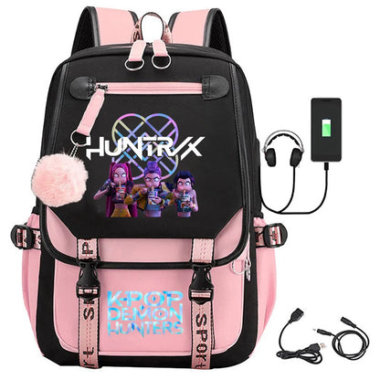K-Pop Demon Hunters School Backpack for Students & Teens