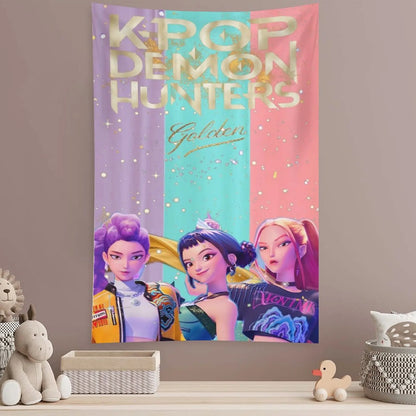 Huntrix Tapestry for Room Decoration - XL Size (40x60 in)