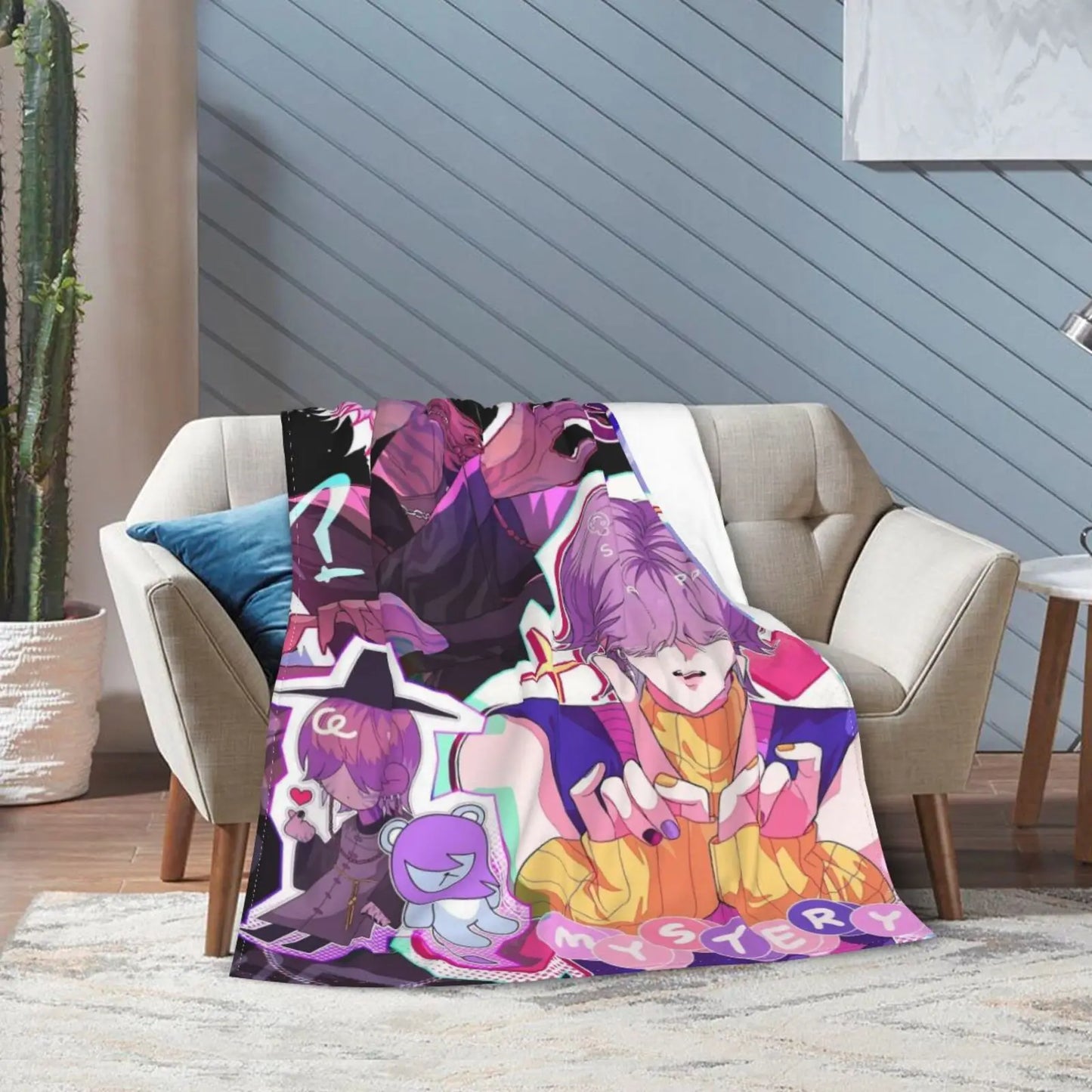 Saja Boys K-Pop Demon Hunters Lightweight Flannel Blanket