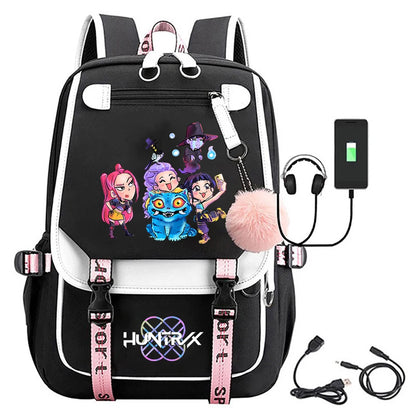 K-Pop Demon Hunters School Backpack for Students & Teens
