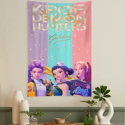 Huntrix Tapestry for Room Decoration - XL Size (40x60 in)
